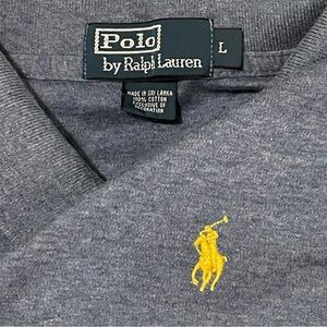 Polo Ralph Lauren Mens Large Blue Pima Soft Touch Polo Shirt Preppy Golf Rugby